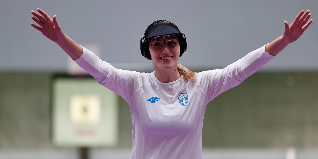 Anna Korakaki at the 2021 Olympics